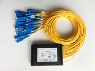 Custom SC / APC Fiber Optic Splitter 1*32 0.5dB Insertion Loss With 3.0mm Cable