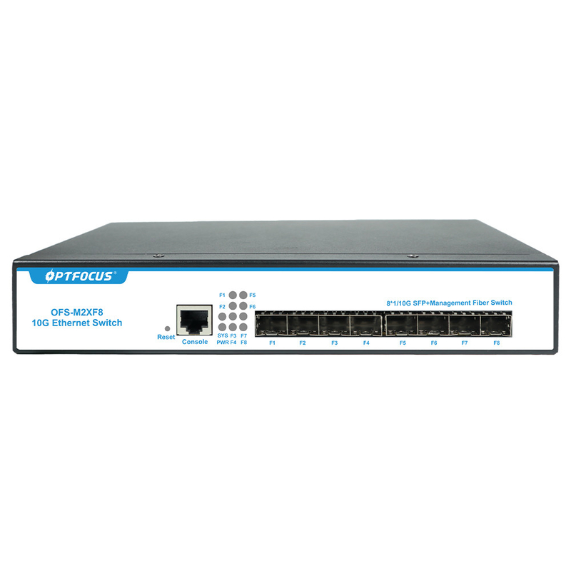 L3 managed 8 port 1G/ 10G Uplink SFP+ Port Smart Network industrial Managed Ethernet Fiber Switch